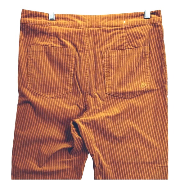 Indigo Rein Pants Women's 13/30 Tapered Leg Zip 2 Pockets Gold Pinwale Corduroy - Picture 4 of 10